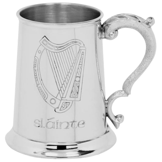 1 Pint Irish Harp Slainte Tankard