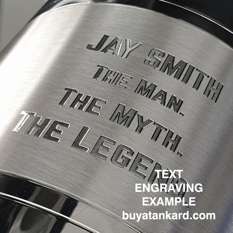 1 Pint Plain Pewter Tankard With Glass Bottom