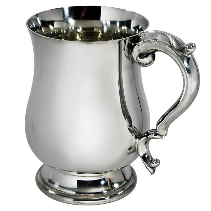 1/2 Pint Heavy Weight Georgian Pewter Tankard