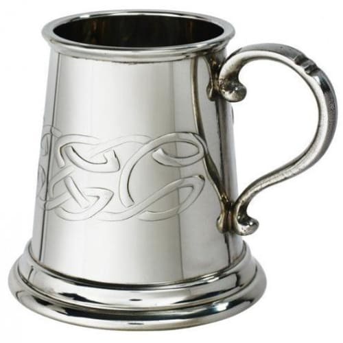 1/4 Pint Embossed Celtic Tankard