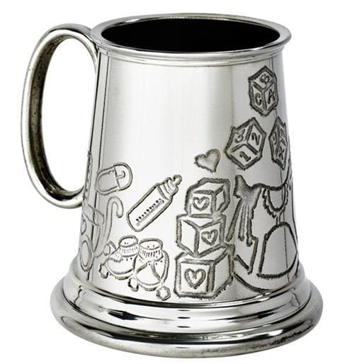 1/4 Pint God Child Pewter Mug