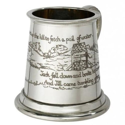 1/4 Pint Jack And Jill Pewter Mug - Drinkware