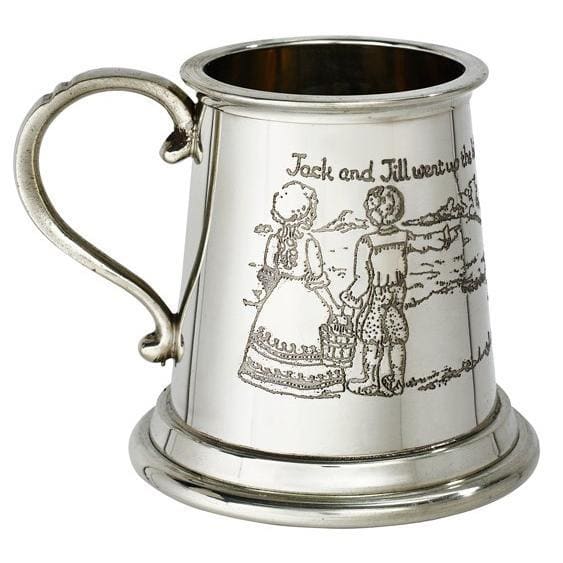 1/4 Pint Jack And Jill Pewter Mug - Drinkware