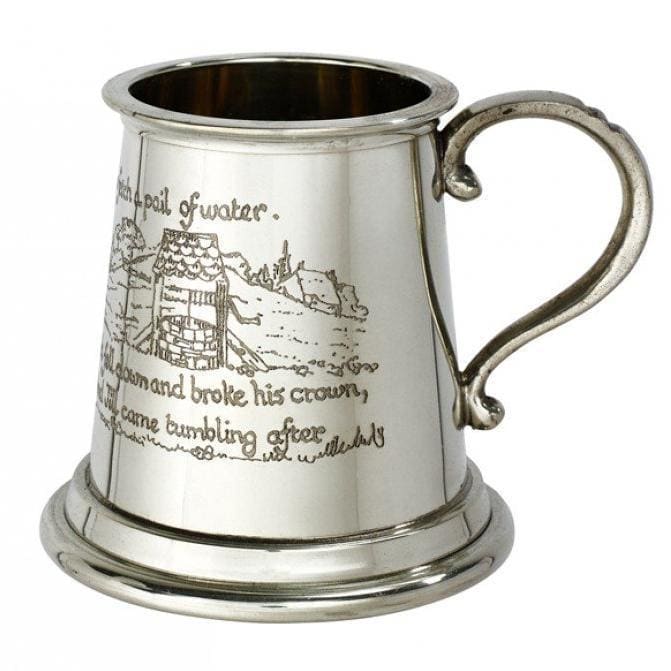 1/4 Pint Jack And Jill Pewter Mug - Drinkware