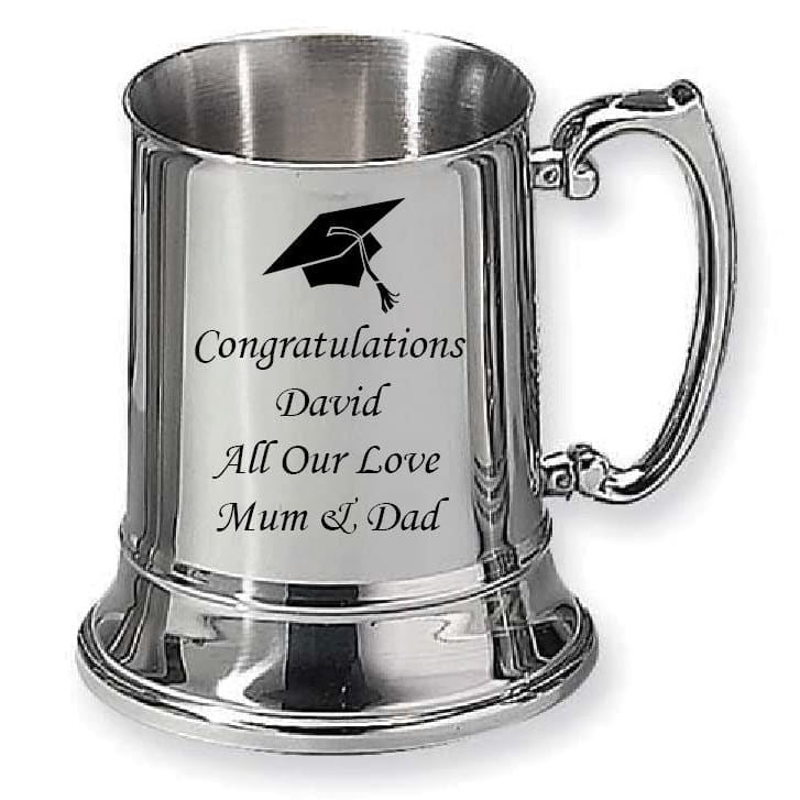 1 Pint Personalised Graduation Steel Tankard