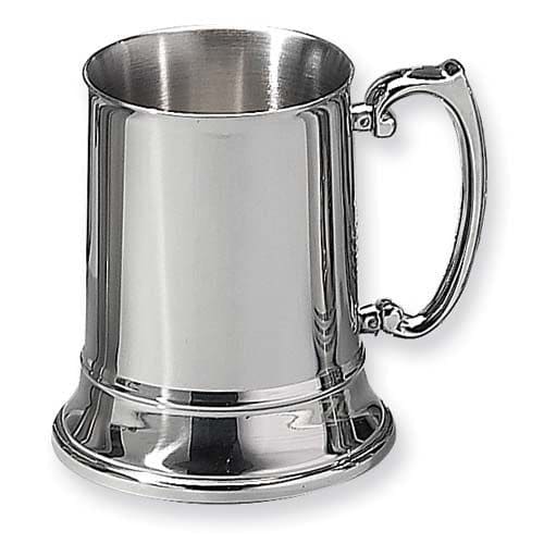1 Pint Stainless Steel Tankard Including Text Engraving