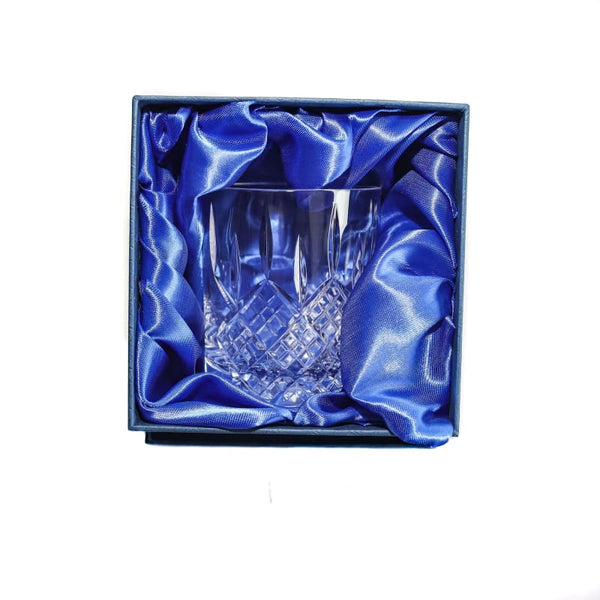 Cut Lead Crystal Whisky Tumbler in Silk Gift Box