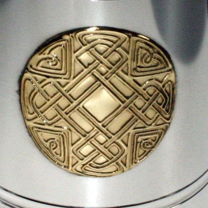 1 Pint Celtic Gold Pewter Tankard