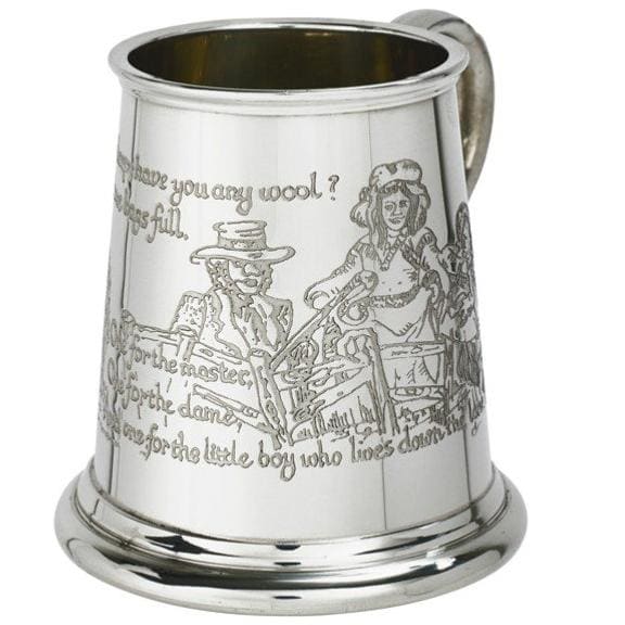 1/4 Pint Cow Over The Moon Pewter Mug