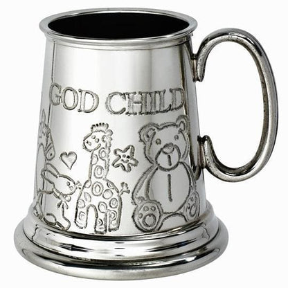 1/4 Pint God Child Pewter Mug