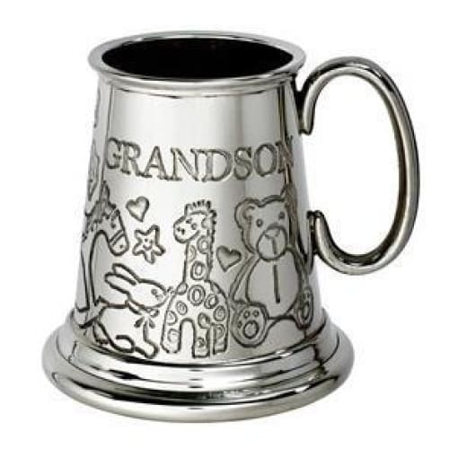 1/4 Pint Grandson Pewter Mug - Drinkware