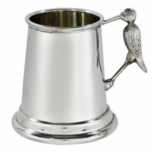 1/4 Pint Plain Pewter Stork Handle Mug - Drinkware