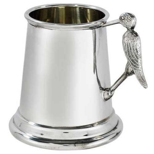1/4 Pint Plain Pewter Stork Handle Mug