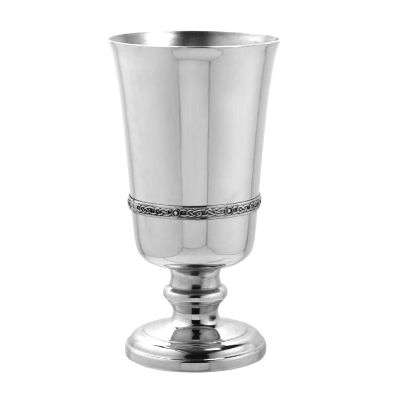 6’ Pewter Goblet With Celtic Band