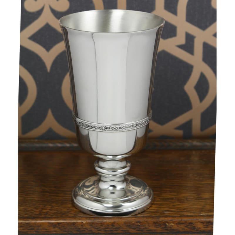 6’ Pewter Goblet With Celtic Band